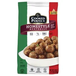 Cooked Perfect Bite Size Flame Broiled Homestyle Meatballs 28 oz