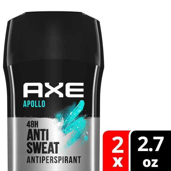 slide 4 of 4, AXE Antiperspirant Deodorant Stick for Men Apollo, 2 ct; 2.7 oz