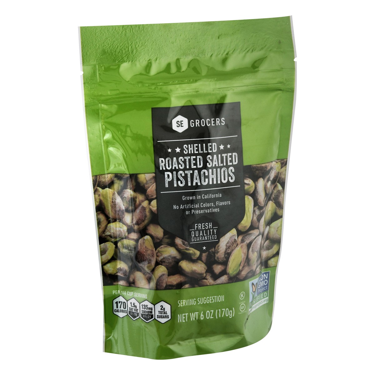 slide 4 of 9, SE Grocers Pistachio Kernels Roasted Salted, 6 oz