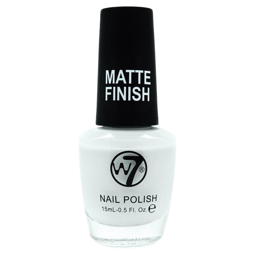 slide 1 of 1, W7 Nail Polish - Matte White, 1 ct