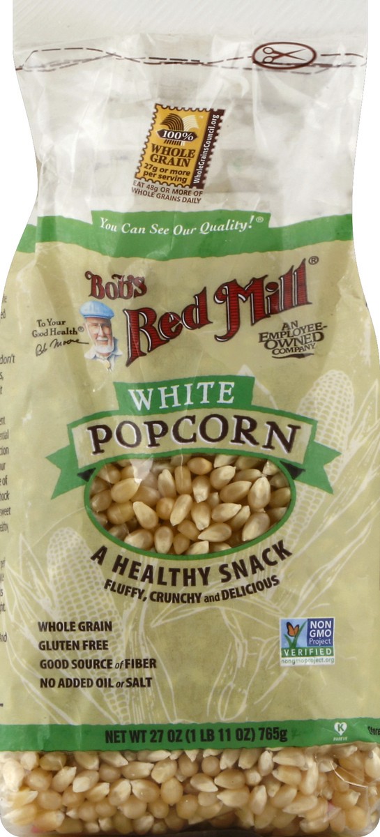 slide 5 of 5, Bob's Red Mill Popcorn White, 27 oz