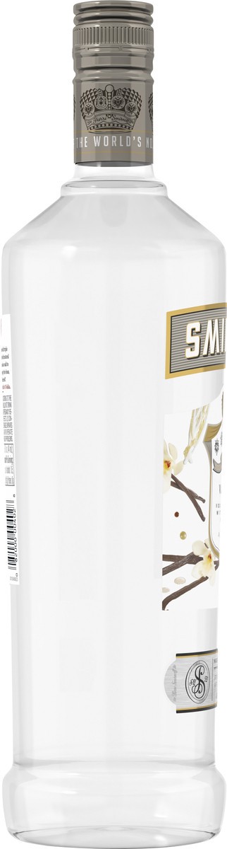 slide 4 of 4, Smirnoff Vanilla (Vodka Infused With Natural Flavors), 1 L, 1 liter