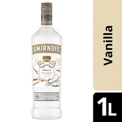 Smirnoff Vanilla (Vodka Infused With Natural Flavors), 1 L