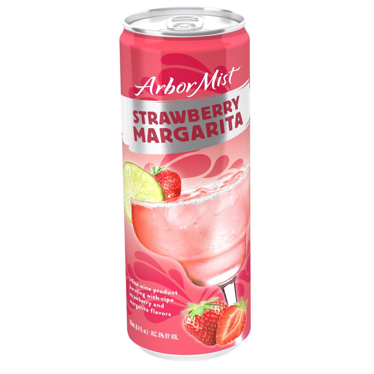 slide 1 of 2, Arbor Mist Strawberry Margherita Ca, 4 ct; 250 ml