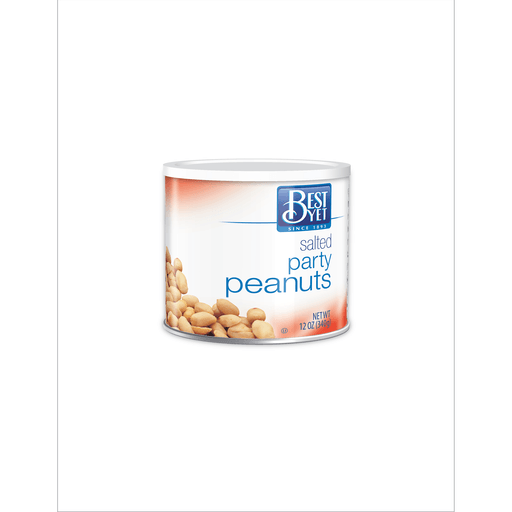 slide 1 of 1, Best Yet Salted Party Peanuts - 12 oz, 12 oz