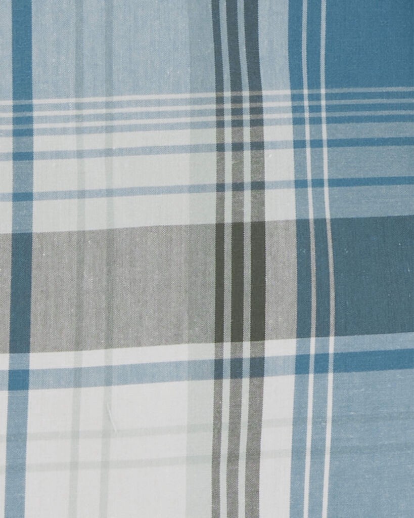 slide 2 of 3, Oshkosh Kid Plaid Button-Front Shirt Blue 8, 1 ct