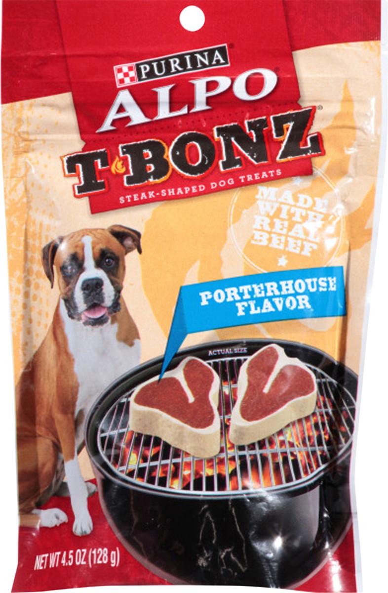 slide 2 of 7, Purina ALPO Made in USA Facilities Dog Treats, TBonz Porterhouse Flavor - 4.5 oz. Pouch, 4.5 oz