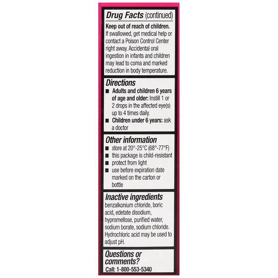 slide 2 of 5, Walgreens Sterile Eye Allergy Relief Eye Drops, 0.5 fl oz