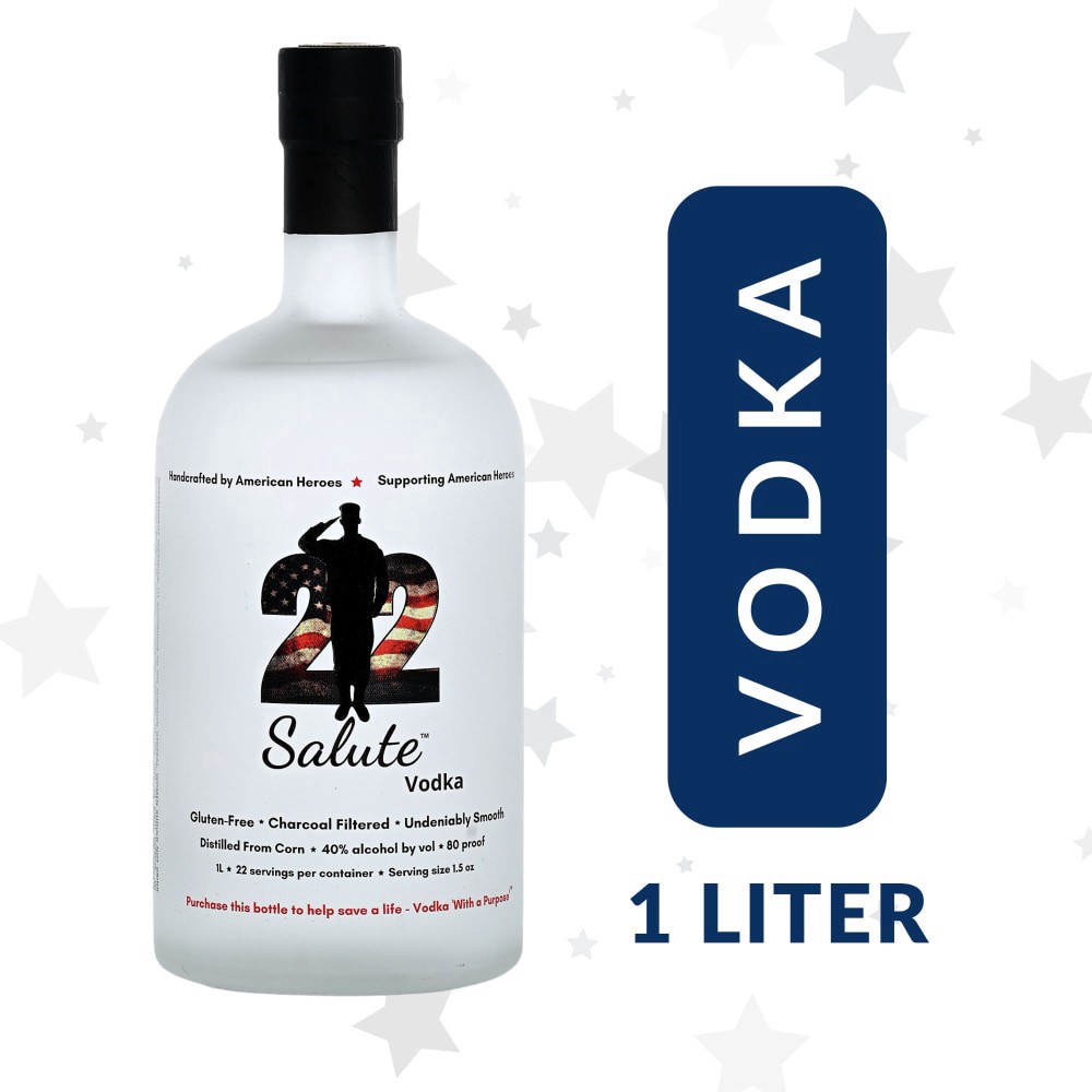 slide 3 of 6, 22 Salute Vodka 1 l, 1 liter