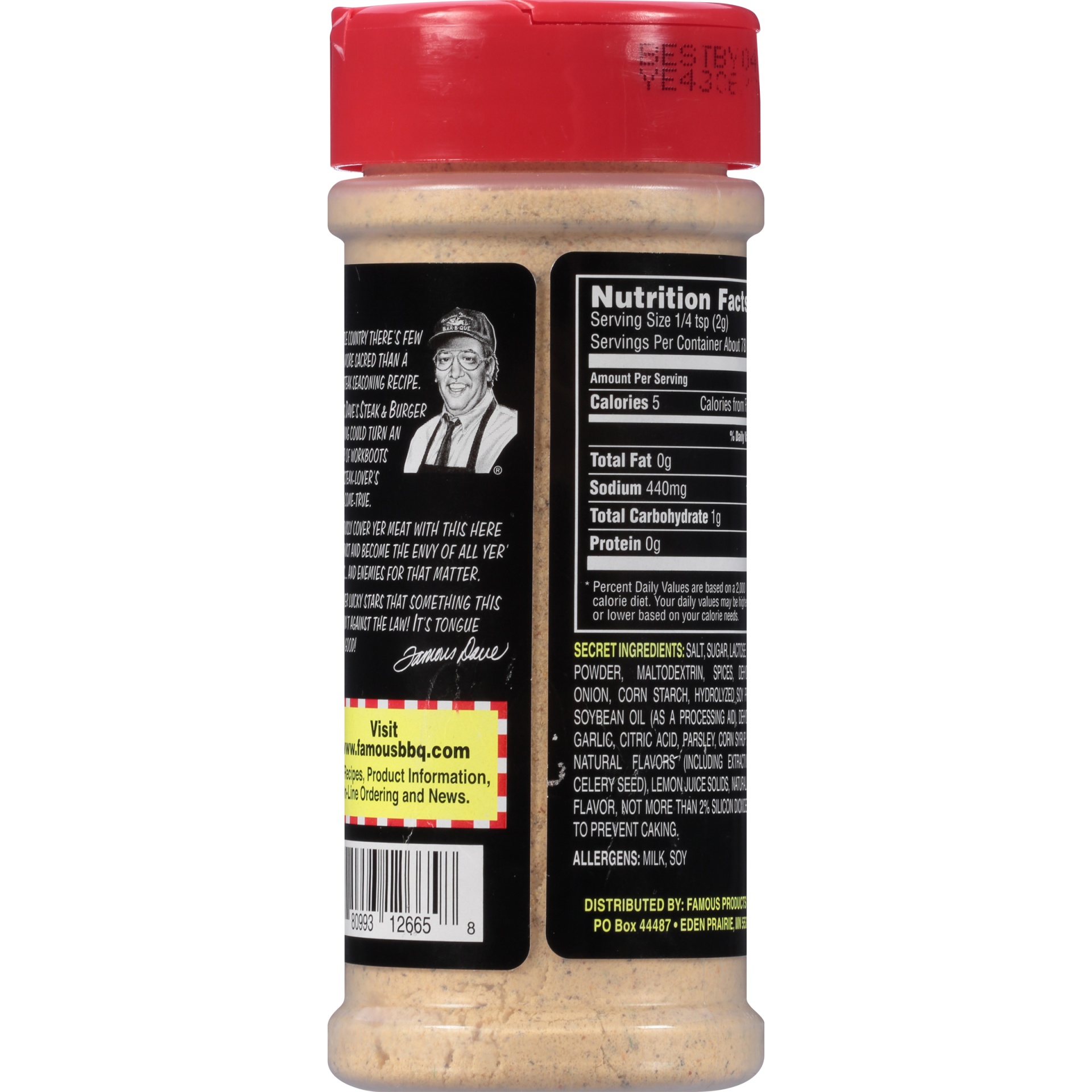 Famous Dave's Steak & Burger Seasoning 8.25 oz Shipt