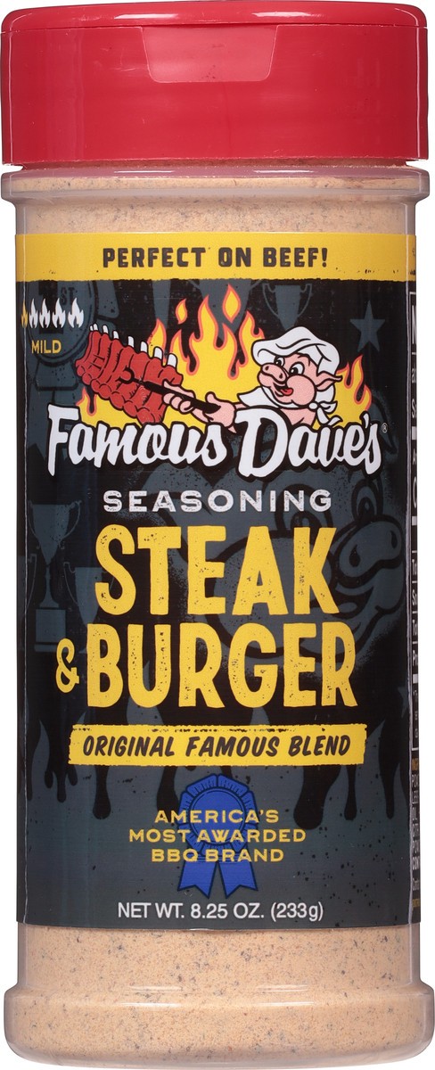 slide 6 of 9, Famous Dave's Mild Steak & Burger Seasoning 8.25 oz, 8.25 oz
