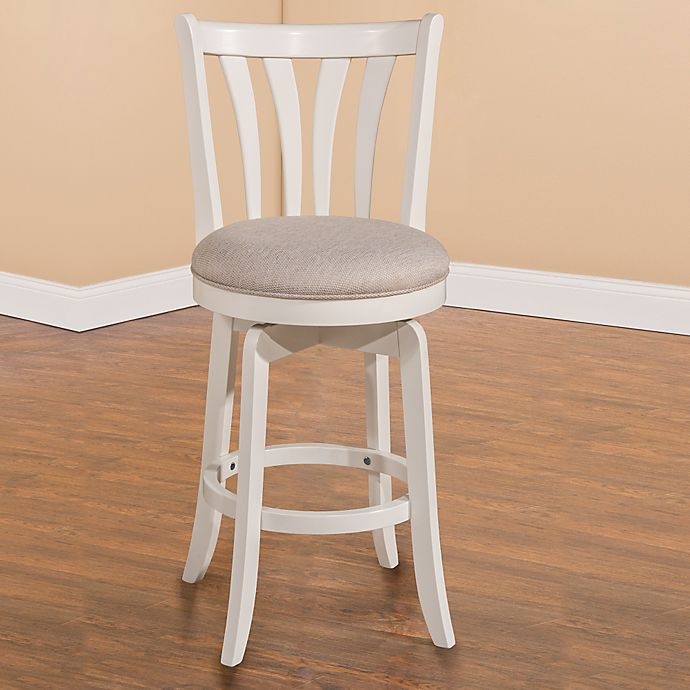 slide 1 of 1, Hillsdale Whitman Swivel Counter Stool - White, 26 in