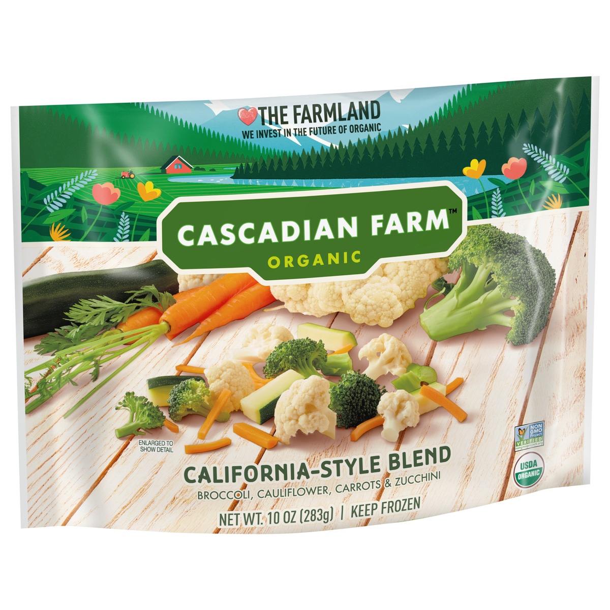 slide 2 of 11, Cascadian Farm Organic California Blend, 10 oz