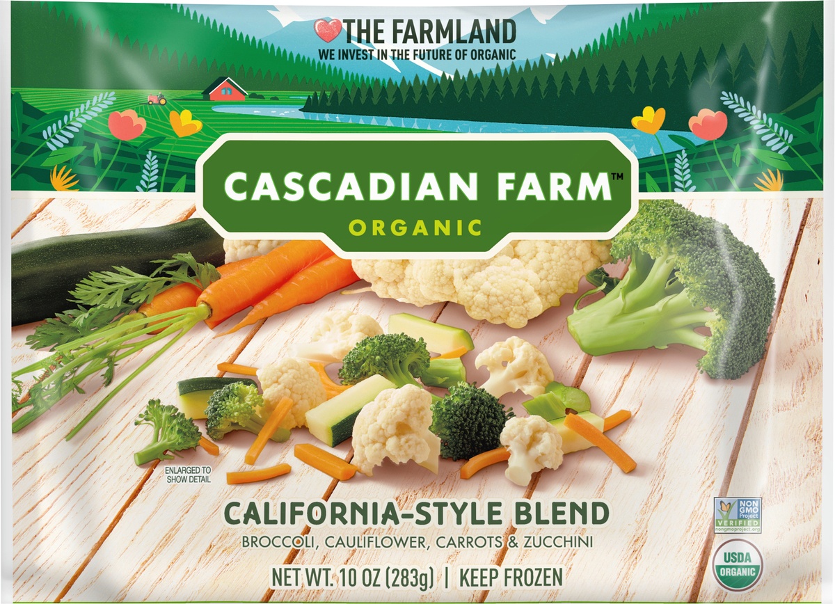 slide 9 of 11, Cascadian Farm Organic California Blend, 10 oz