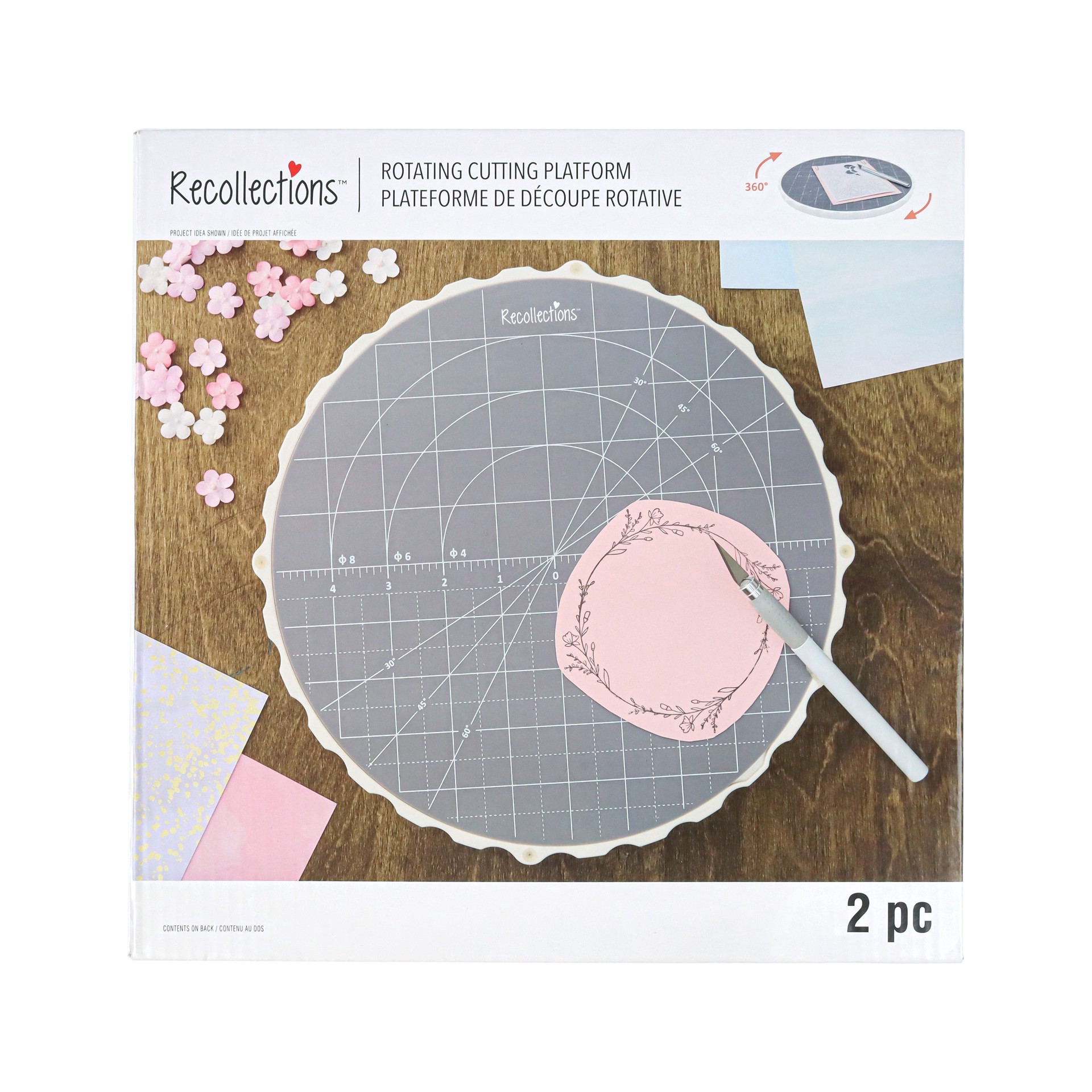 slide 5 of 6, Rotating Cutting Platform By Recollections, 10.75 in x 0.875 in