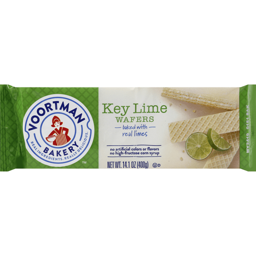 slide 1 of 6, Voortman Bakery Wafers, Key lime, 14.1 oz