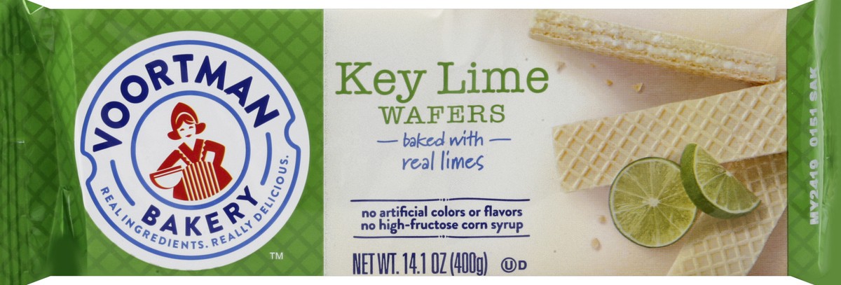 slide 5 of 6, Voortman Bakery Wafers, Key lime, 14.1 oz