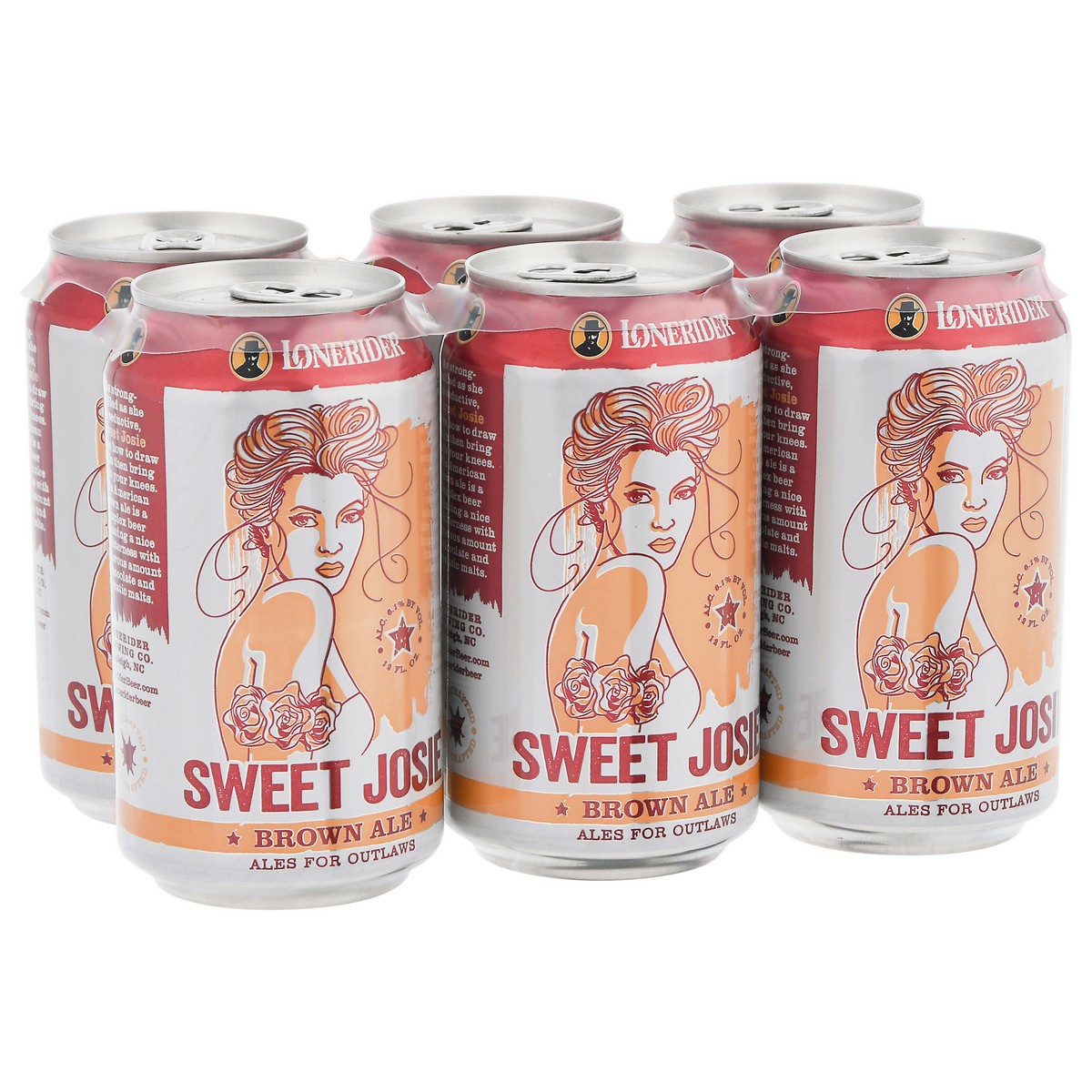 slide 2 of 9, Lonerider Sweet Josie Brown Ale Cans, 6 ct; 12 oz