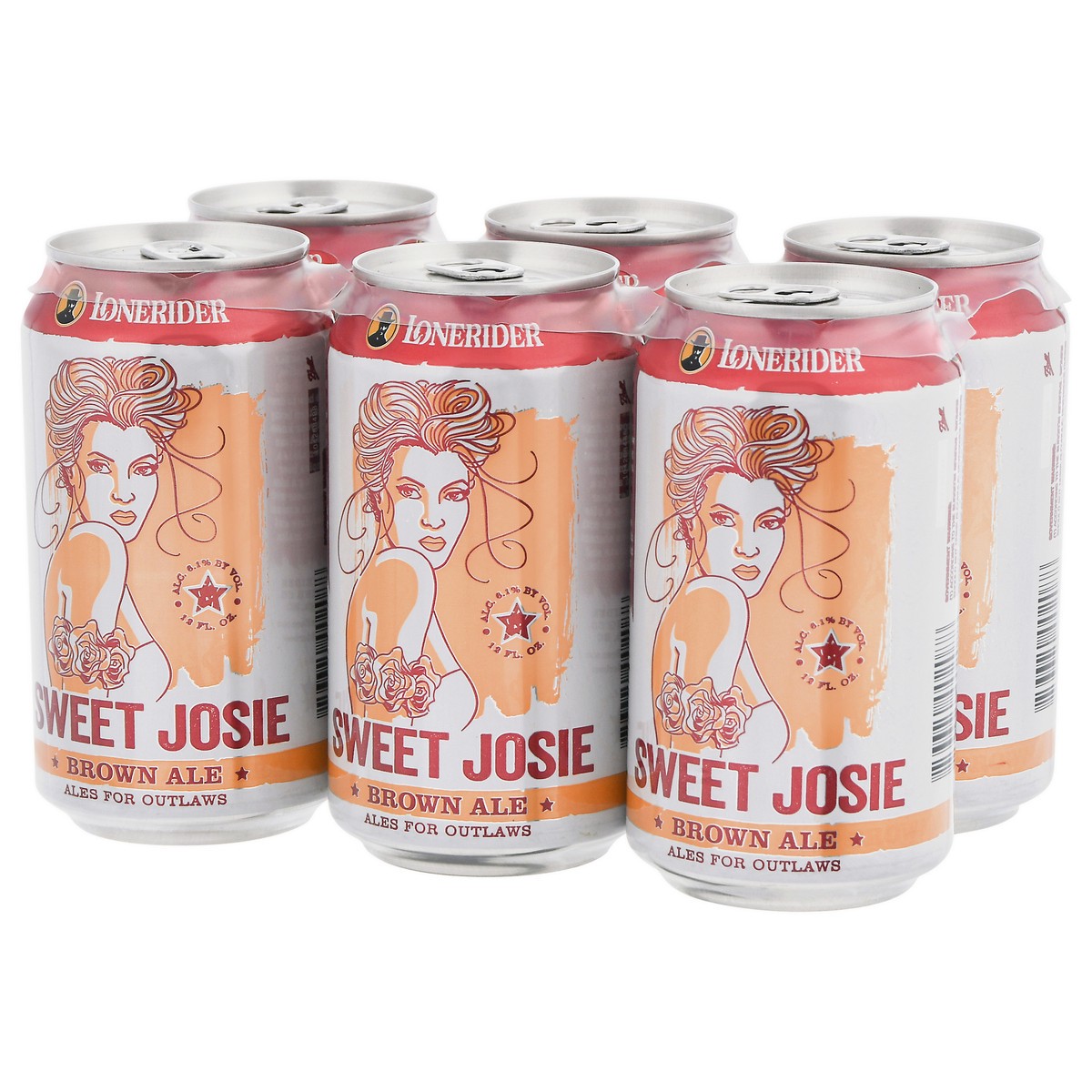 slide 3 of 9, Lonerider Sweet Josie Brown Ale Cans, 6 ct; 12 oz