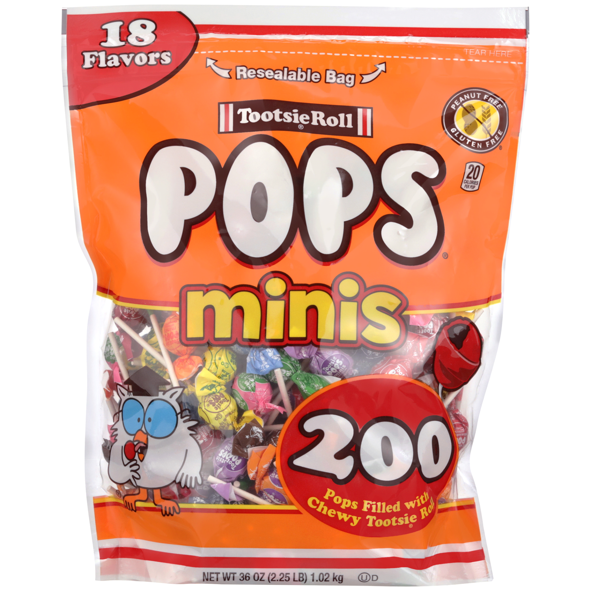 slide 1 of 1, Tootsie Pops Miniatures, 36 oz