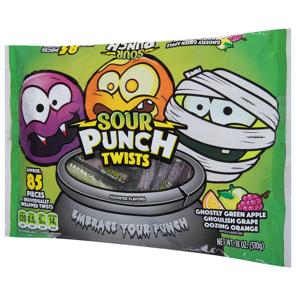 slide 2 of 9, Sour Punch Twists Assorted Flavors Candy 18 oz, 18 oz