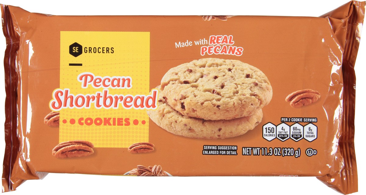 slide 5 of 9, SE Grocers Pecan Shortbread, 11.3 oz