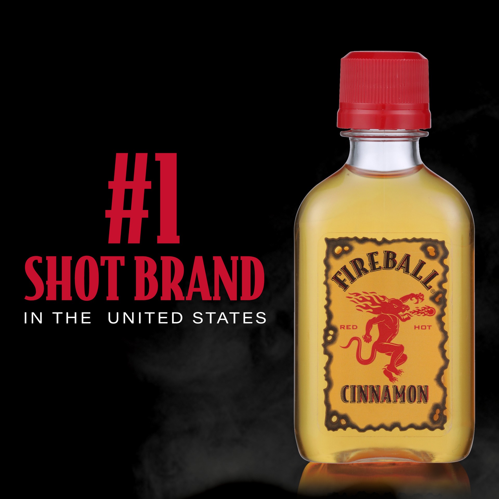 slide 2 of 5, Fireball Cinnamon Wine Based Liqueur, 50ml Plastic Bottle, 42 Proof, 50 ml