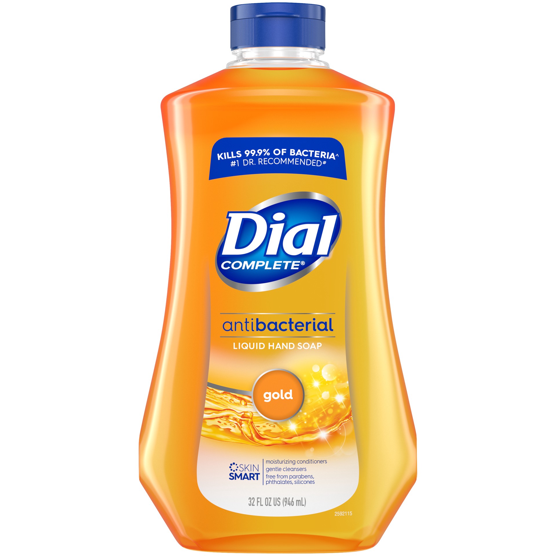 slide 2 of 4, Dial Complete Antibacterial Liquid Hand Soap Refill, Gold, 32 fl oz, 32 fl oz