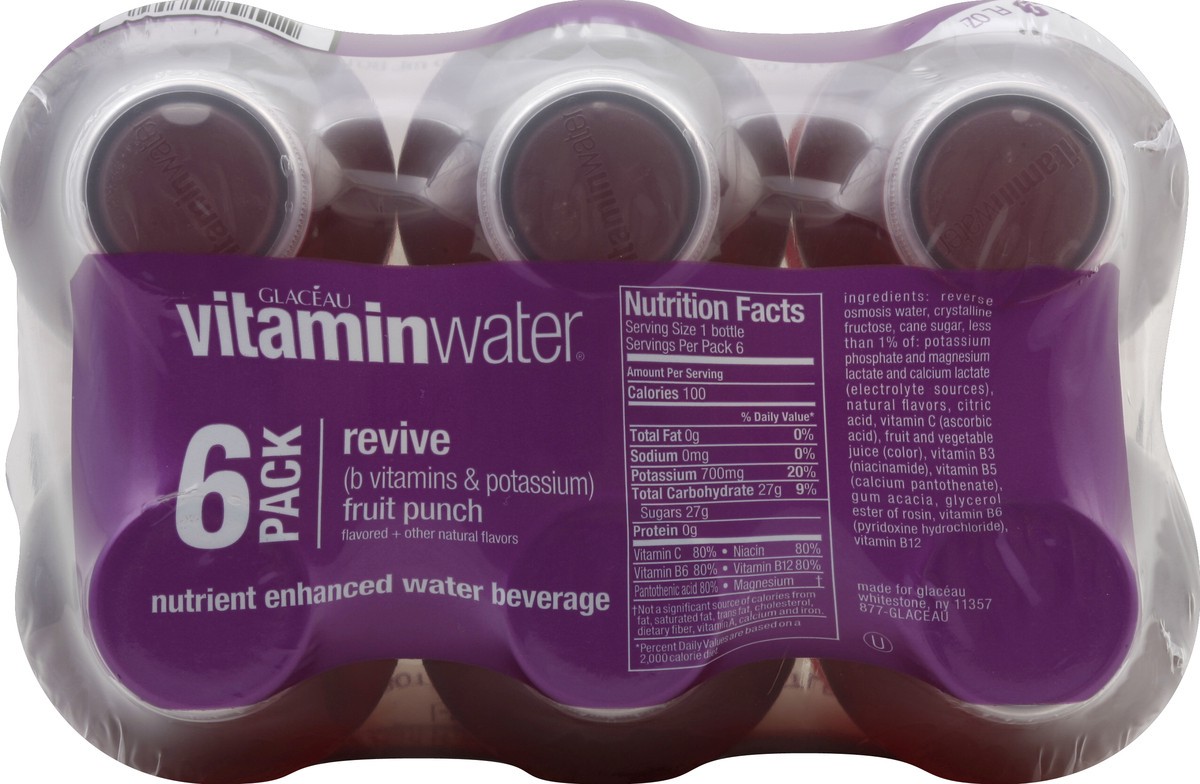 slide 3 of 4, vitaminwater Water Beverage - 6 ct, 6 ct; 16.9 fl oz