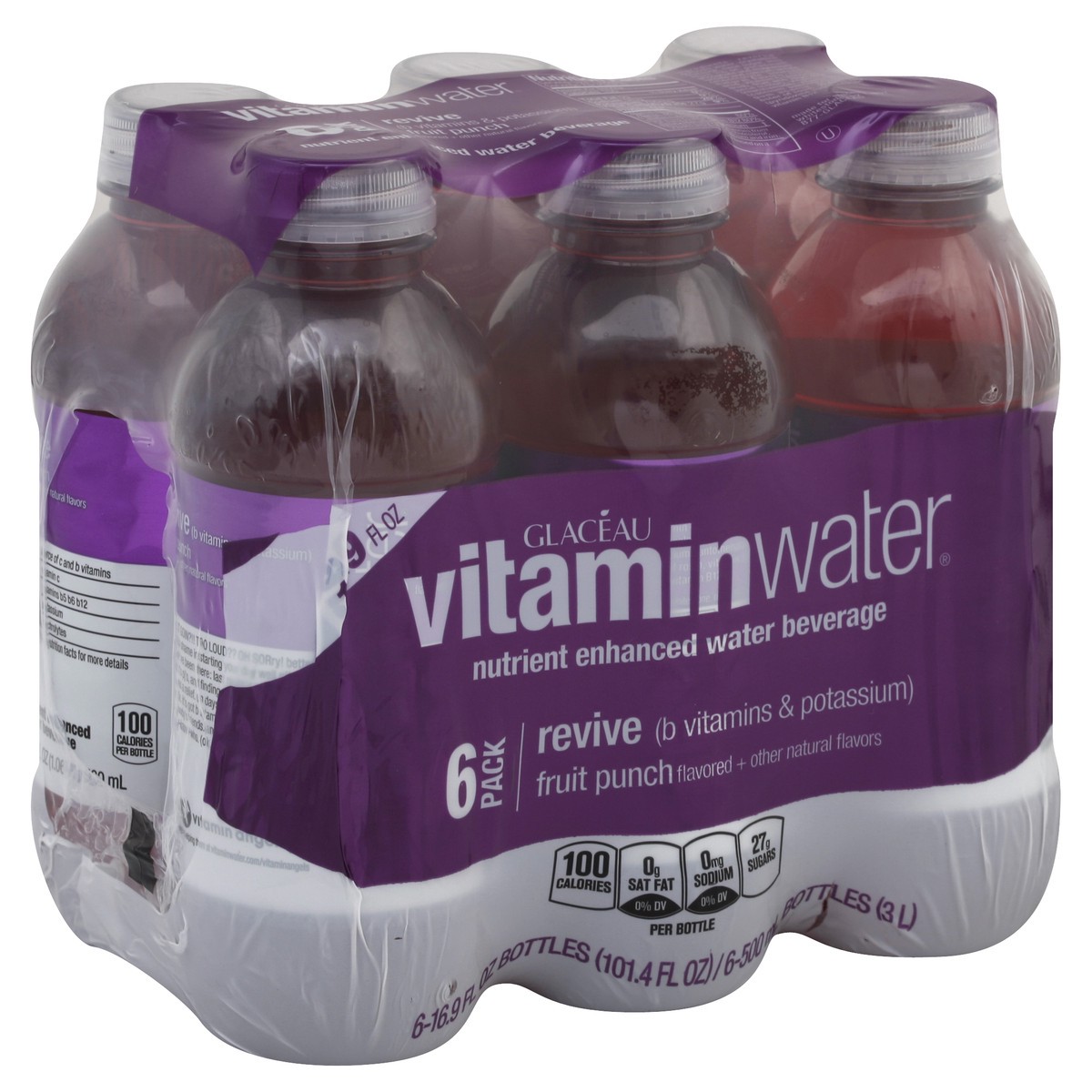 slide 4 of 4, vitaminwater Water Beverage - 6 ct, 6 ct; 16.9 fl oz