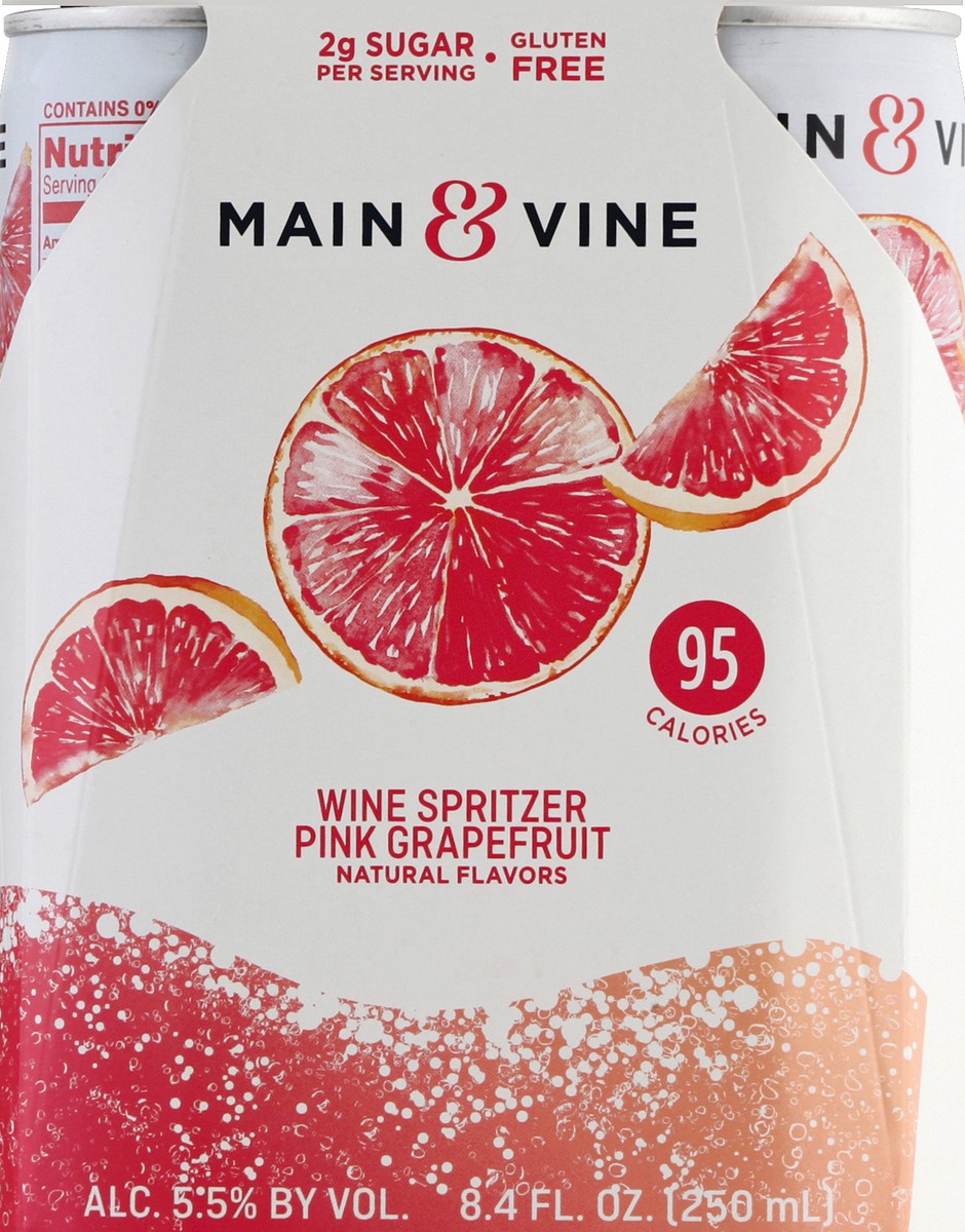 slide 2 of 6, Beringer Main & Vine Pink Grapefruit Wine Spritzer, 250 ml