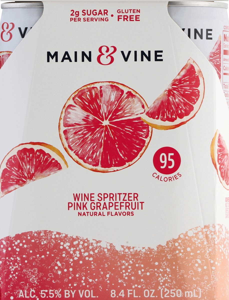 slide 5 of 6, Beringer Main & Vine Pink Grapefruit Wine Spritzer, 250 ml