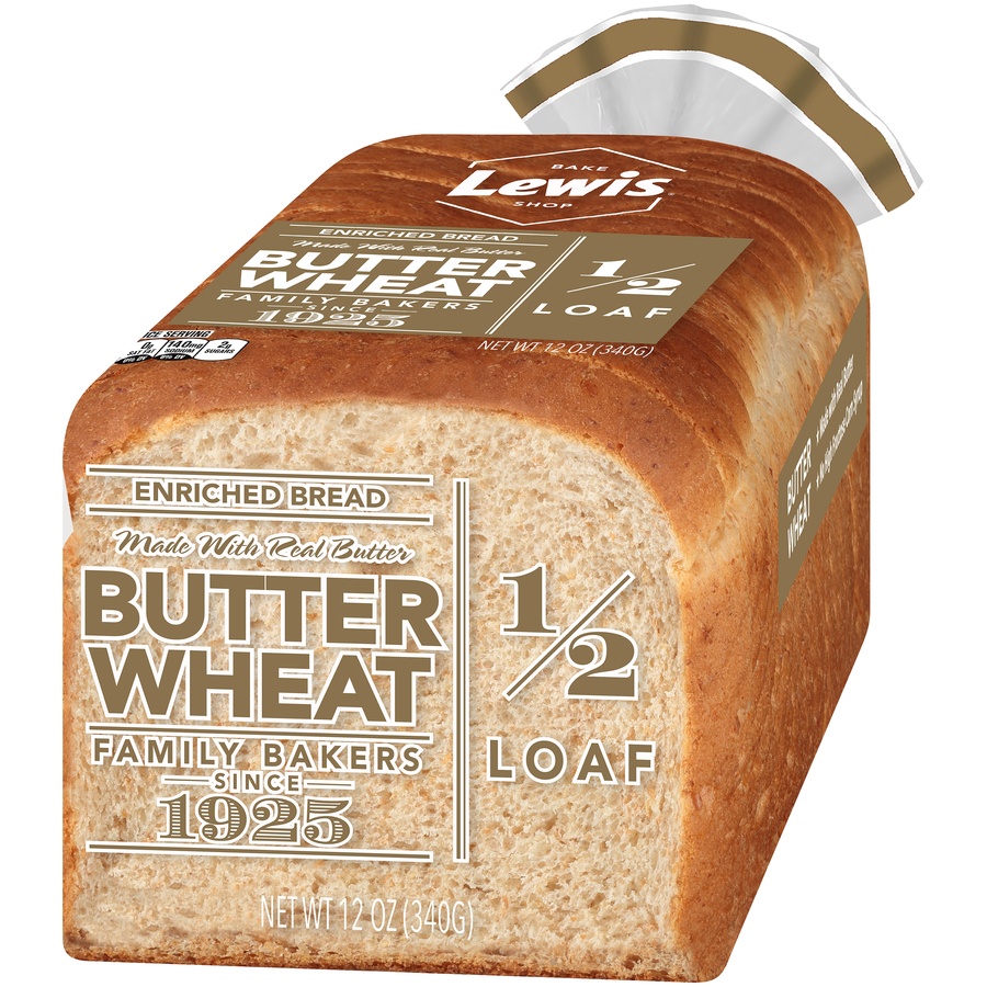 slide 3 of 6, Lewis Bakeries  Butter Wheat Enriched Bread, 12 oz