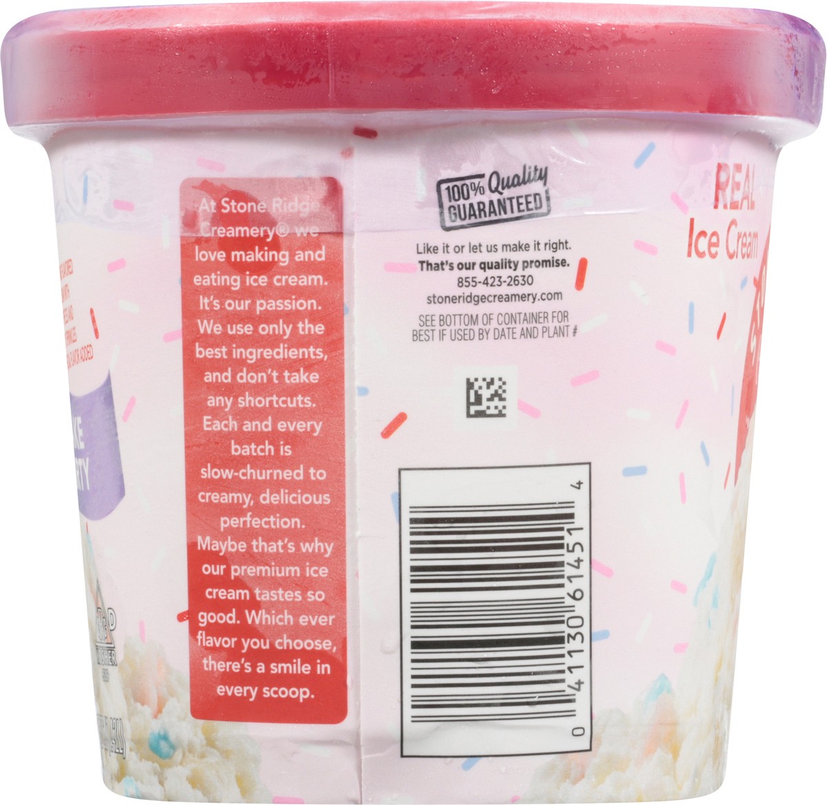 slide 2 of 12, Stone Ridge Creamery Real Cake Party Ice Cream 1.5 qt, 1.5 qt