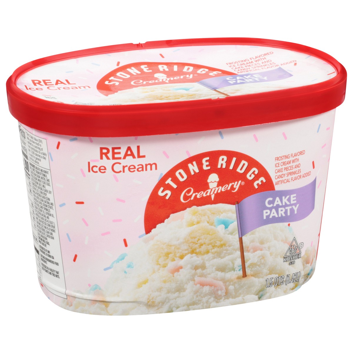 slide 7 of 12, Stone Ridge Creamery Real Cake Party Ice Cream 1.5 qt, 1.5 qt