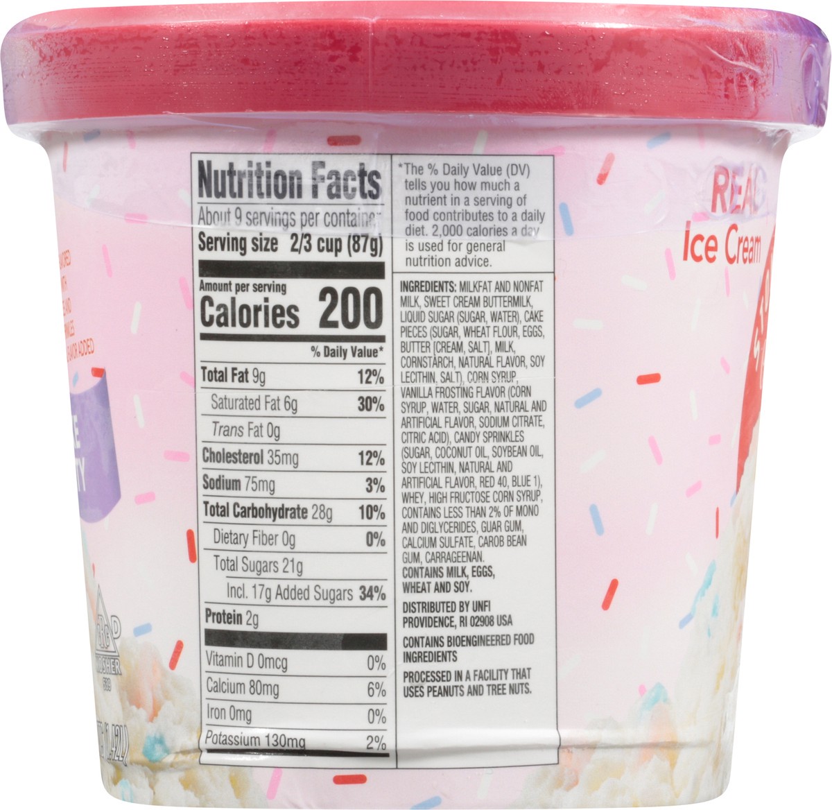 slide 9 of 12, Stone Ridge Creamery Real Cake Party Ice Cream 1.5 qt, 1.5 qt