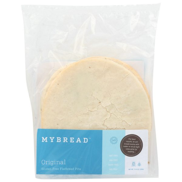 slide 1 of 8, Mybread Flatbread Pita, Original, Gluten Free, 13.9 oz