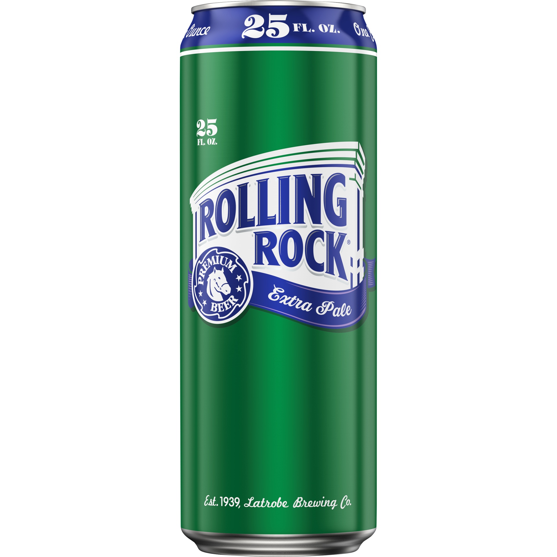 slide 1 of 2, Rolling Rock Extra Pale Beer, 4.4% ABV, 25 fl oz
