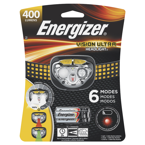 slide 1 of 1, Energizer Vision Ultra Headlight, 1 ct