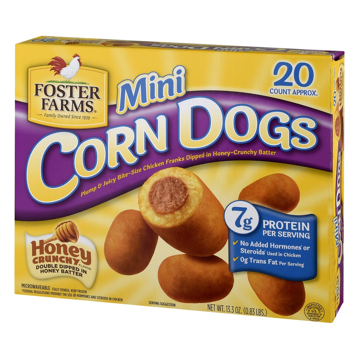 slide 12 of 14, Foster Farms Honey Crunch Mini Corn Dogs, 13.3 oz