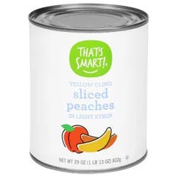 That's Smart! Yellow Cling Sliced Peaches In Light Syrup