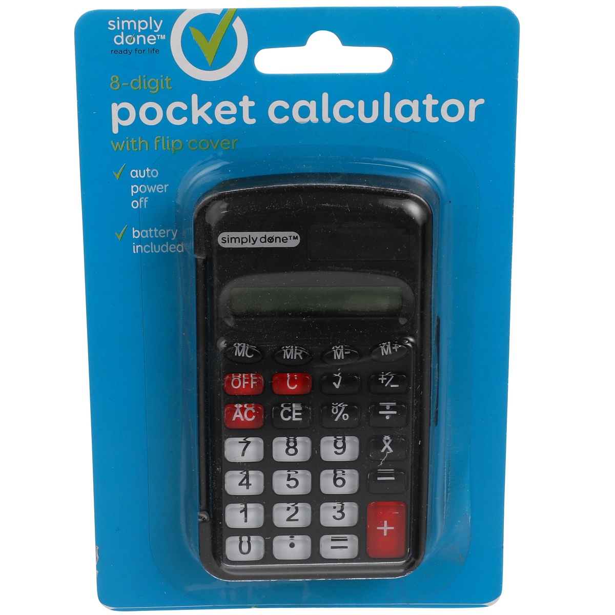 slide 1 of 1, Simply Done Pocket Calculator, 1 ct