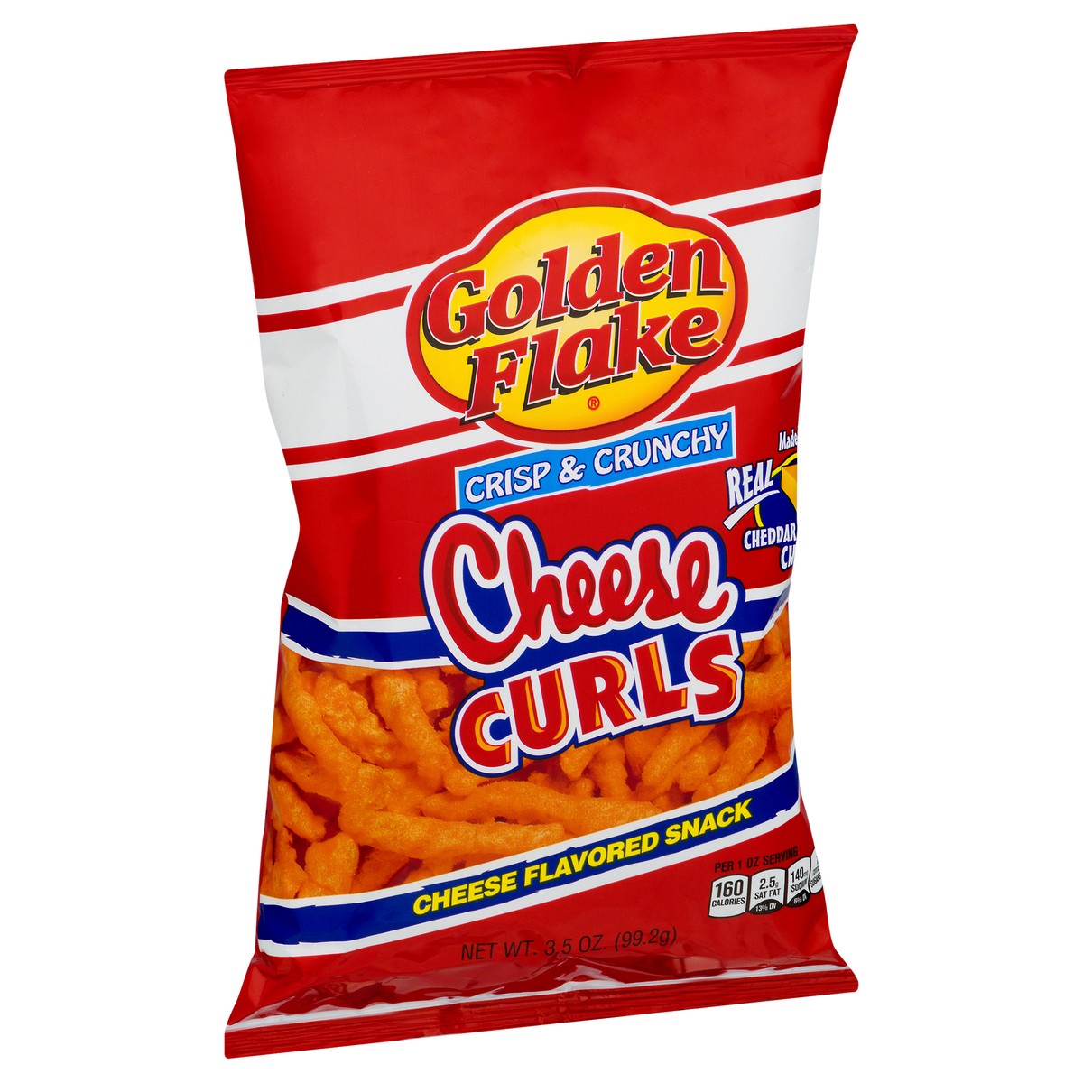 slide 6 of 11, Golden Flake Crisp & Crunchy Cheese Curls, 3.5 oz