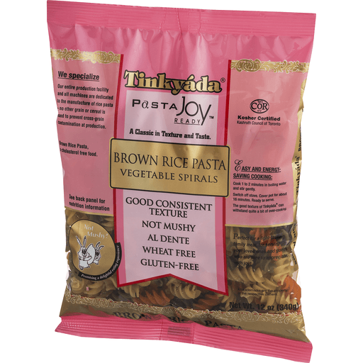 slide 3 of 9, Tinkyada Brown Rice Vegetable Spirls Psta, 12 oz