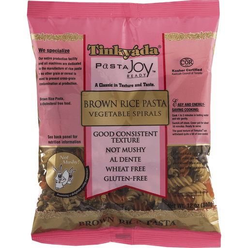 slide 4 of 9, Tinkyada Brown Rice Vegetable Spirls Psta, 12 oz