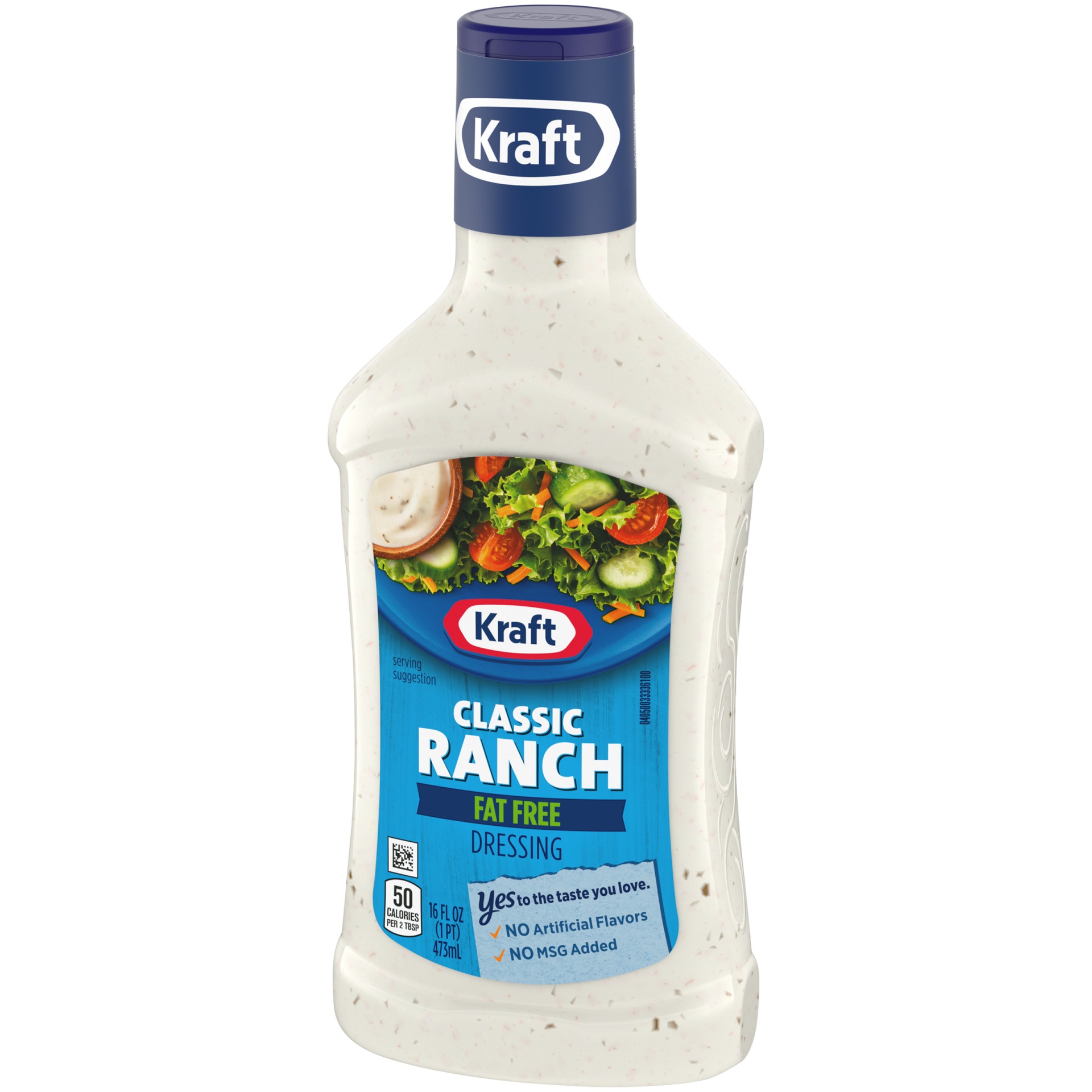 slide 4 of 7, Kraft Classic Ranch Fat Free Salad Dressing Bottle, 16 fl oz