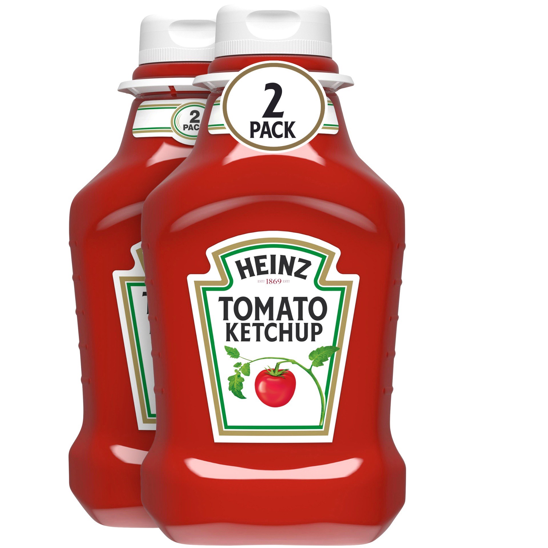 slide 1 of 1, Heinz Tomato Ketchup, 2 ct; 50.5 oz