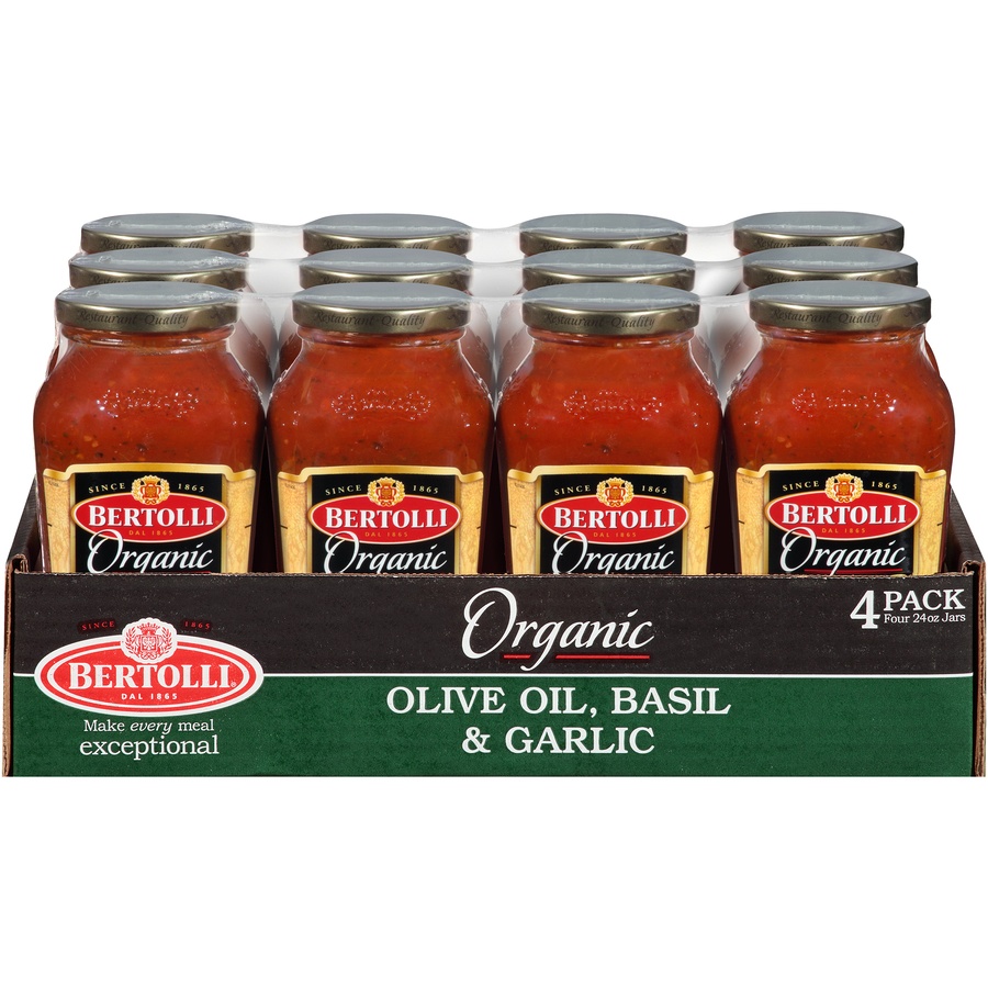 slide 2 of 9, Bertolli Organic Pasta Sauce, 4 ct; 24 oz