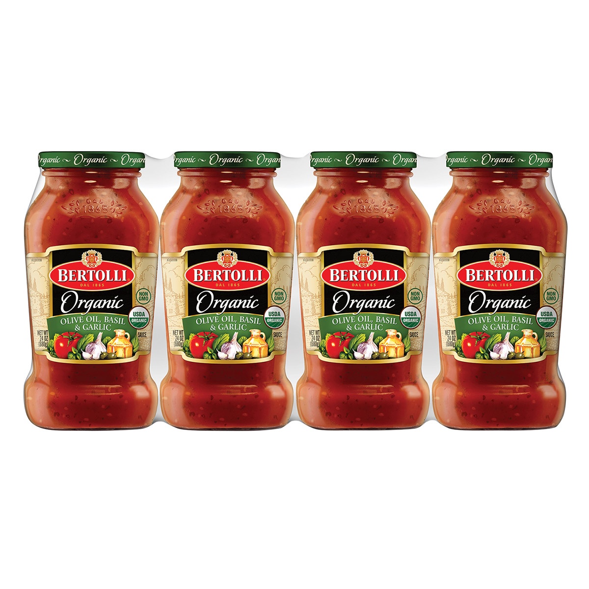 slide 1 of 9, Bertolli Organic Pasta Sauce, 4 ct; 24 oz