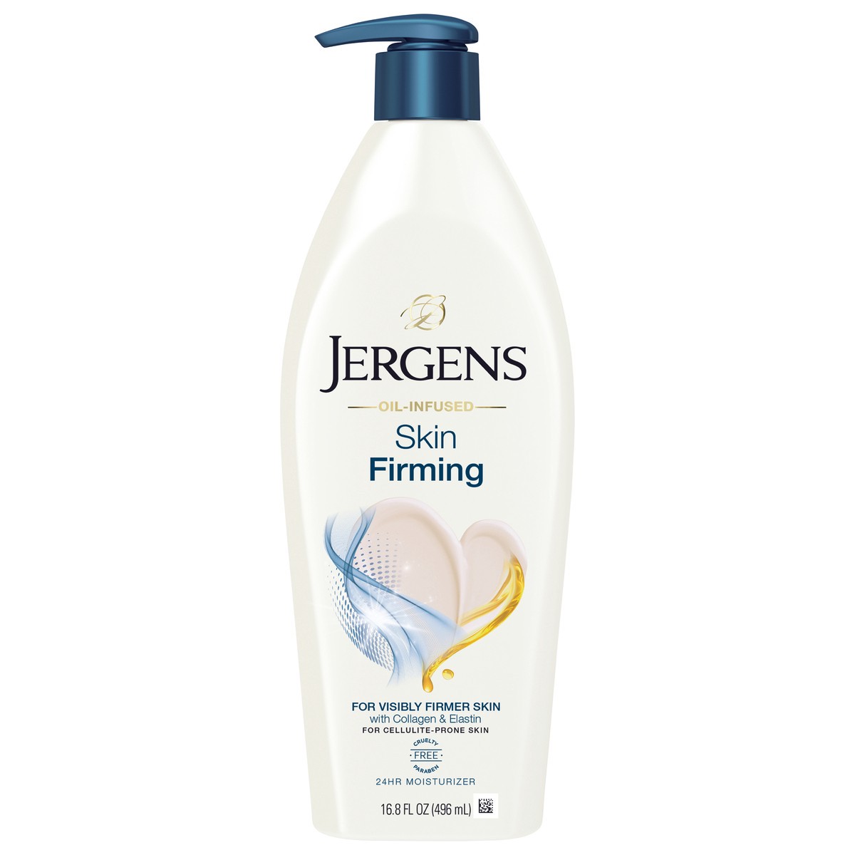 slide 1 of 9, Jergens Skin Firming Body Lotion for Dry to Extra Dry Skin, Skin Tightening Cream with Collagen and Elastin, Instantly Moisturizes Dry Skin, Dermatologist Tested, Hydralucence Blend Formula, 16.8 oz, 16.8 fl oz